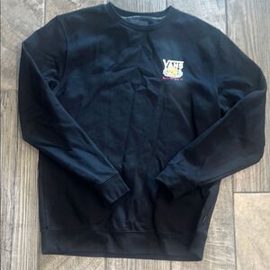 Vans Black Crewneck Sweater Classic Casual Style